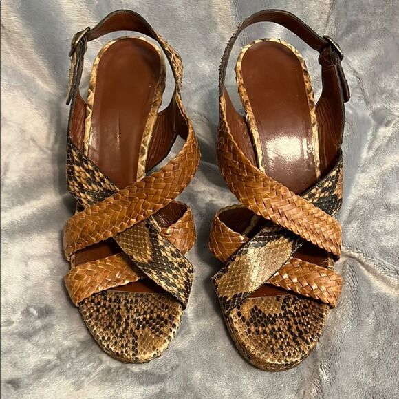 Cole Haan Snakeskin Genuine Python Women's Heels - Picture 1 of 9